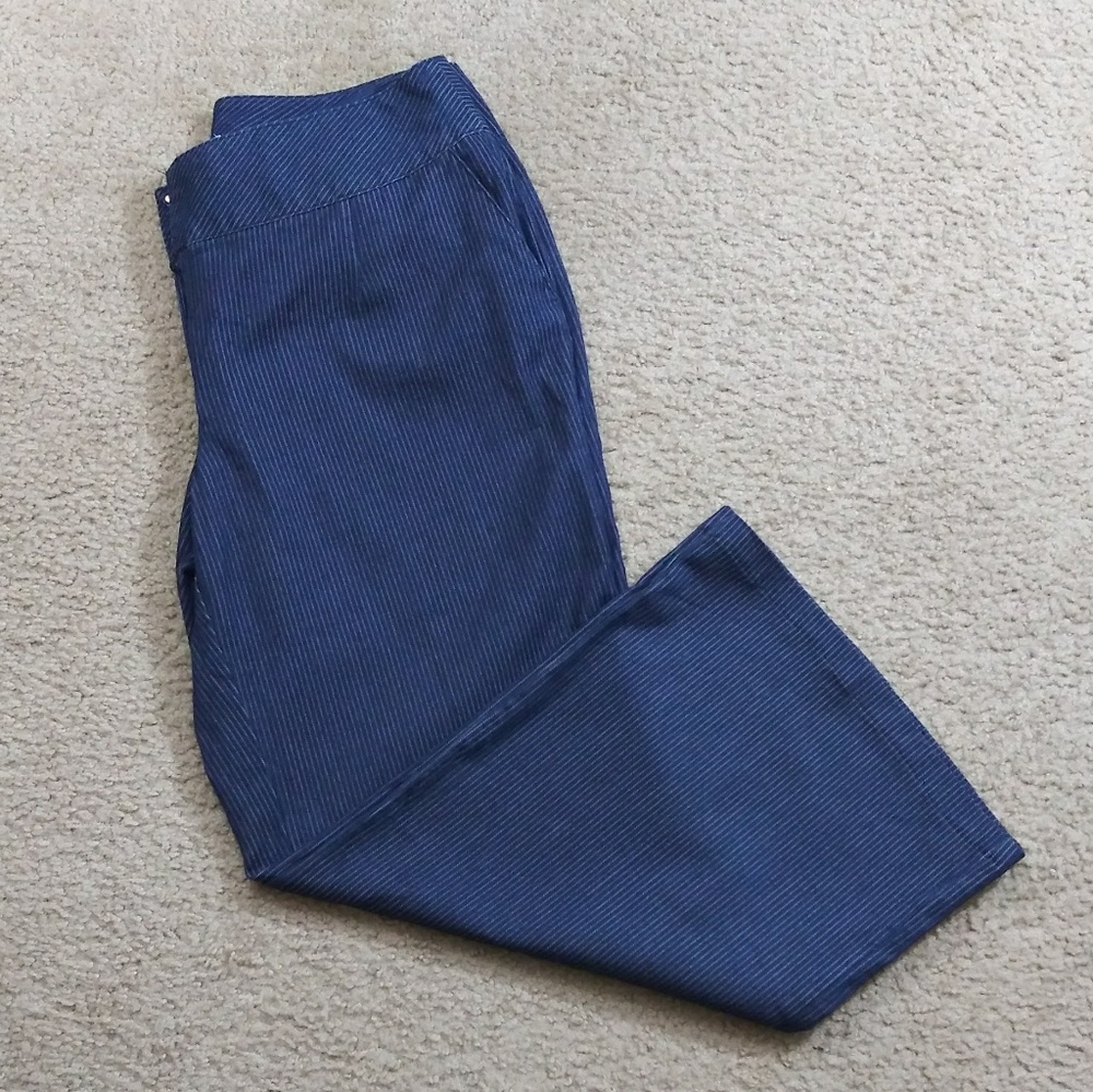 Cato Pinestripe Wide Leg Pants
